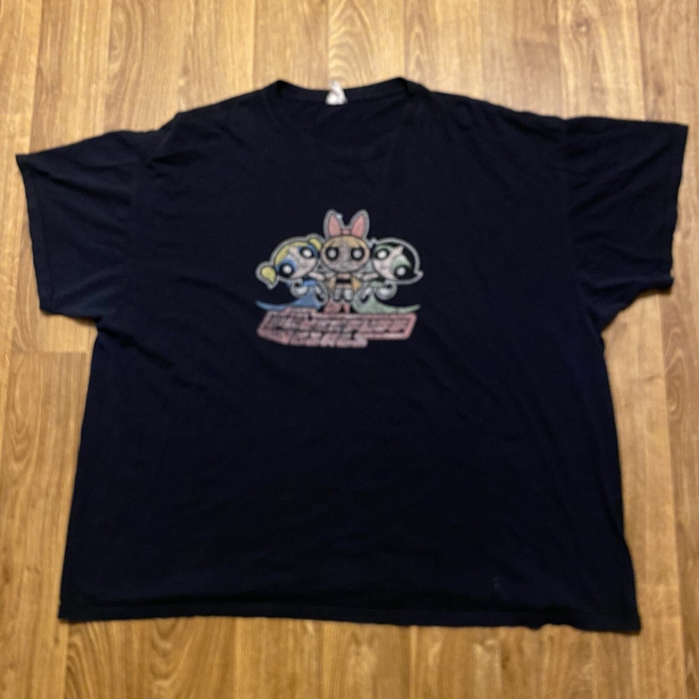 Y2K The Powerpuff Girls Shirt‎ Womens 4XL Cartoon Network Show Black
